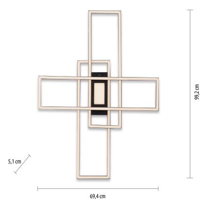 Leuchten Direkt 14693-18 - LED Hämardatav laevalgusti ASMIN LED/48W/230V