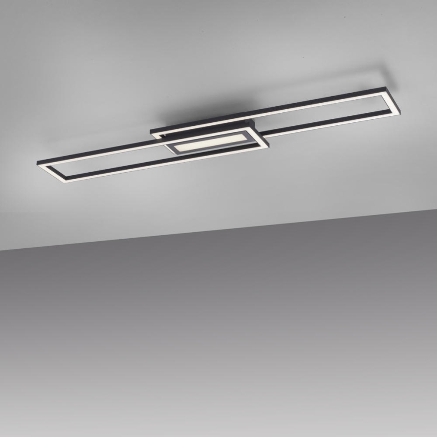 Leuchten Direkt 14696-18 - LED Hämardatav pinnale kinnitatav lühter ASMIN LED/45W/230V must