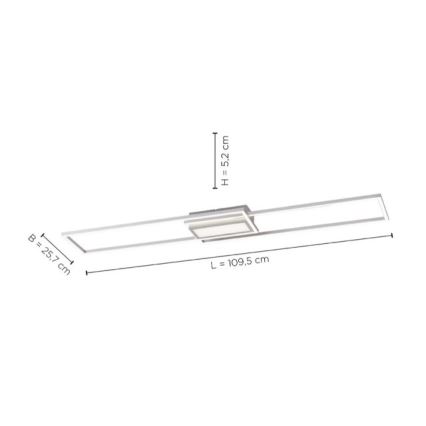 Leuchten Direkt 14711-55-LED Hämardatav laevalgusti ASMIN LED/42W/230V 3000-5000K + pult