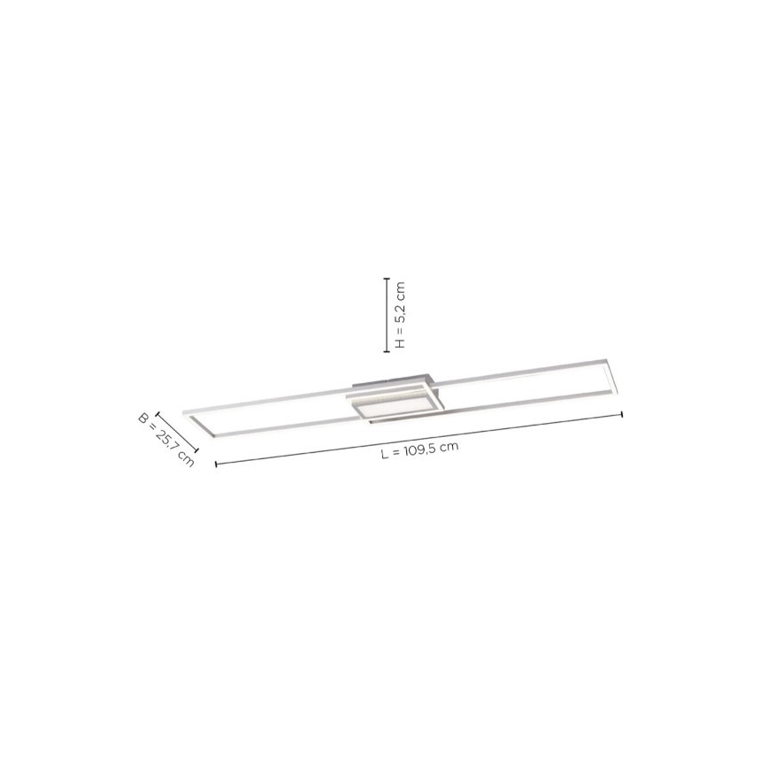 Leuchten Direkt 14711-55-LED Hämardatav laevalgusti ASMIN LED/42W/230V 3000-5000K + pult