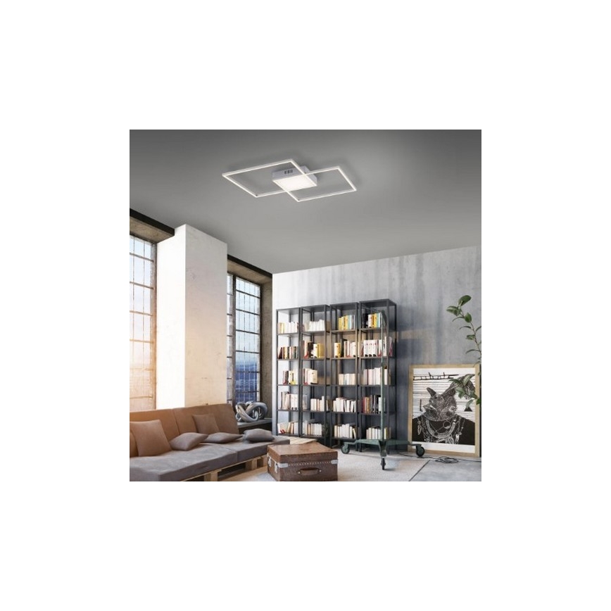 Leuchten Direkt 14712-55-LED Hämardatav pinnale kinnitatav lühter ASMIN LED/42W/230V 3000-5000K + pult
