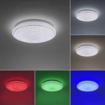 Leuchten Direkt 14743-16 - LED RGB Hämardatav laevalgusti JUPI LED/28W/230V Tuya 2700-5000K + Pult