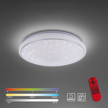 Leuchten Direkt 14743-16 - LED RGB Hämardatav laevalgusti JUPI LED/28W/230V Tuya 2700-5000K + Pult