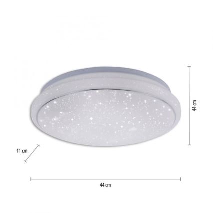 Leuchten Direkt 14743-16 - LED RGB Hämardatav laevalgusti JUPI LED/28W/230V Tuya 2700-5000K + Pult