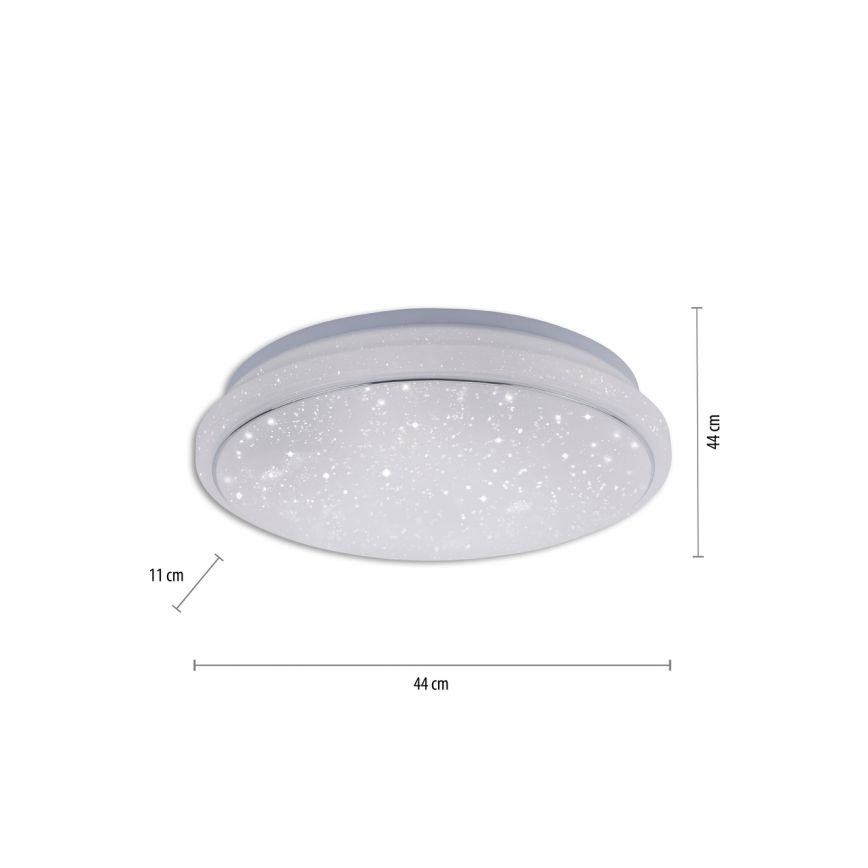Leuchten Direkt 14743-16 - LED RGB Hämardatav laevalgusti JUPI LED/28W/230V Tuya 2700-5000K + Pult