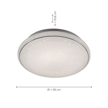 Leuchten Direkt 14744-16 - LED RGB Hämardatav laevalgusti JUPI LOLASMART LED/32W/230V + Pult