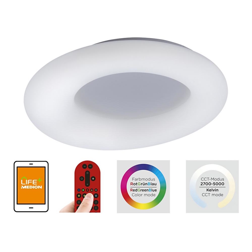 Leuchten Direkt 14746-16 - LED RGB Hämardatav laevalgusti LOLA LED/38W/230V Tuya + pult