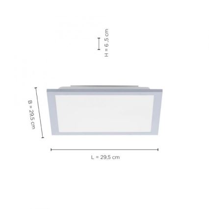 Leuchten Direkt 14750-21 - LED Laevalgusti FLAT LED/12W/230V