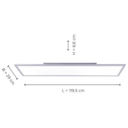 Leuchten Direkt 14753-21 - LED Pinnale paigaldatav paneel FLAT LED/22W/230V