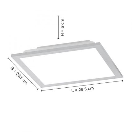 Leuchten Direkt 14754-21- LED Hämardatav laevalgusti FLAT LED/20W/230V 2700K-5000K + Pult