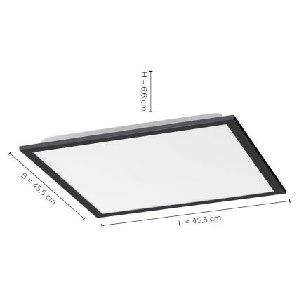 Leuchten Direkt 14755-18 - LED Hämardatav laevalgusti FLAT LED/28W/230V 2700-5000 + Pult