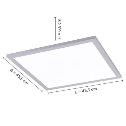 Leuchten Direkt 14755-21- LED Hämardatav laevalgusti FLAT LED/28W/230V 2700-5000K + pult