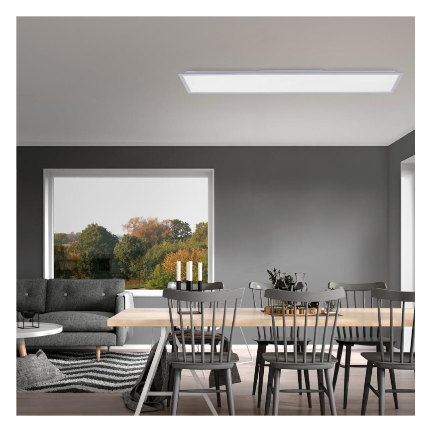 Leuchten Direkt 14757-21- LED Hämardatav pinnale paigaldatav paneel FLAT LED/36W/230V 2700-5000K hõbe + pult