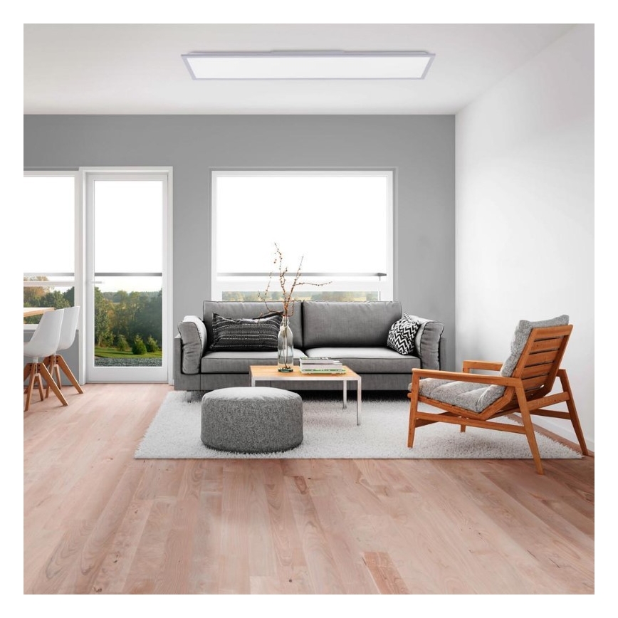 Leuchten Direkt 14757-21- LED Hämardatav pinnale paigaldatav paneel FLAT LED/36W/230V 2700-5000K hõbe + pult