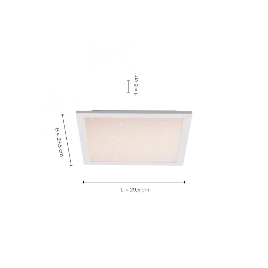 Leuchten Direkt 14760-16 - LED Hämardatav laevalgusti STARRYFLAT LED/20W/230V 2700-5000K + Pult