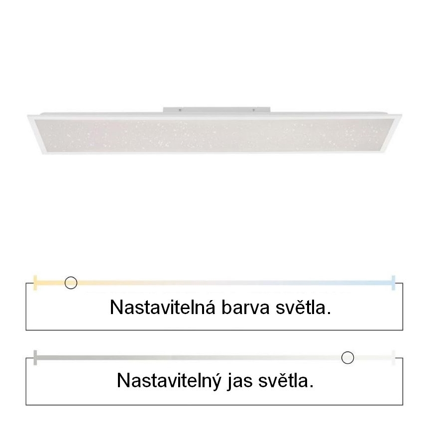 Leuchten Direkt 14762-16 - LED Hämardatav valgusti STARRYFLAT LED/36W/230V + pult
