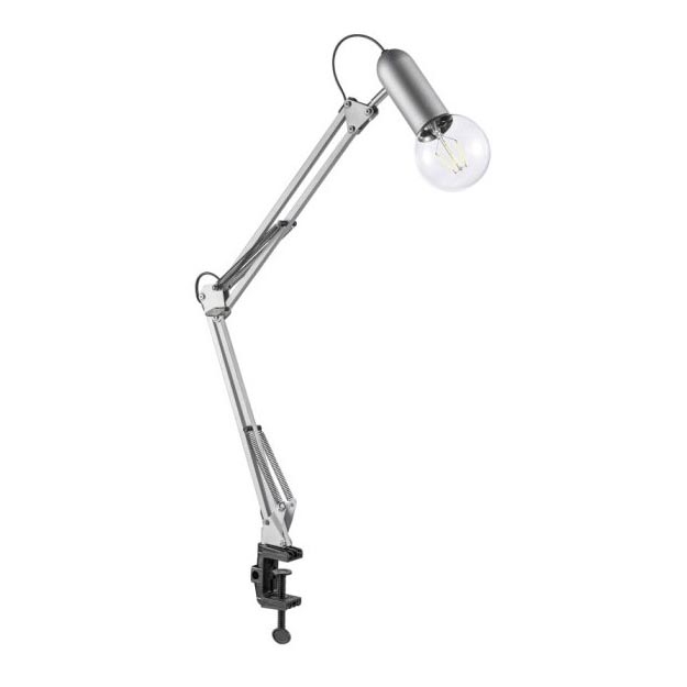 Leuchten Direkt 14773-55 - Laualamp klambriga TURN ME 1xE27/60W/230V matt kroom