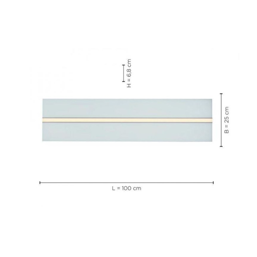 Leuchten Direkt 14854-16 - LED Hämardatav laevalgusti EDGING LED/30W/230V 2700-5000K + pult