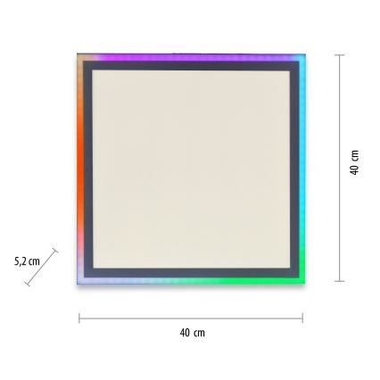 Leuchten Direkt 14900-16 - RGB LED Hämardatav laevalgusti EDGING LED/24W/230V + kaugjuhtimispult