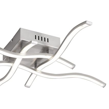 Leuchten Direkt 15131-55 - LED  Pinnale kinnitatav lühter WAWE 4xLED/4,6W/230V matt kroom