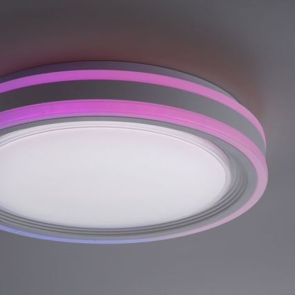 Leuchten Direkt 15152-16 - LED RGBW Hämardatav laevalgusti SPHERIC LED/18W/230V + kaugjuhtimispult