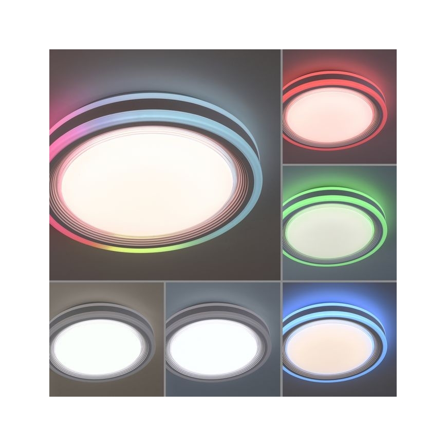 Leuchten Direkt 15152-16 - LED RGBW Hämardatav laevalgusti SPHERIC LED/18W/230V + kaugjuhtimispult