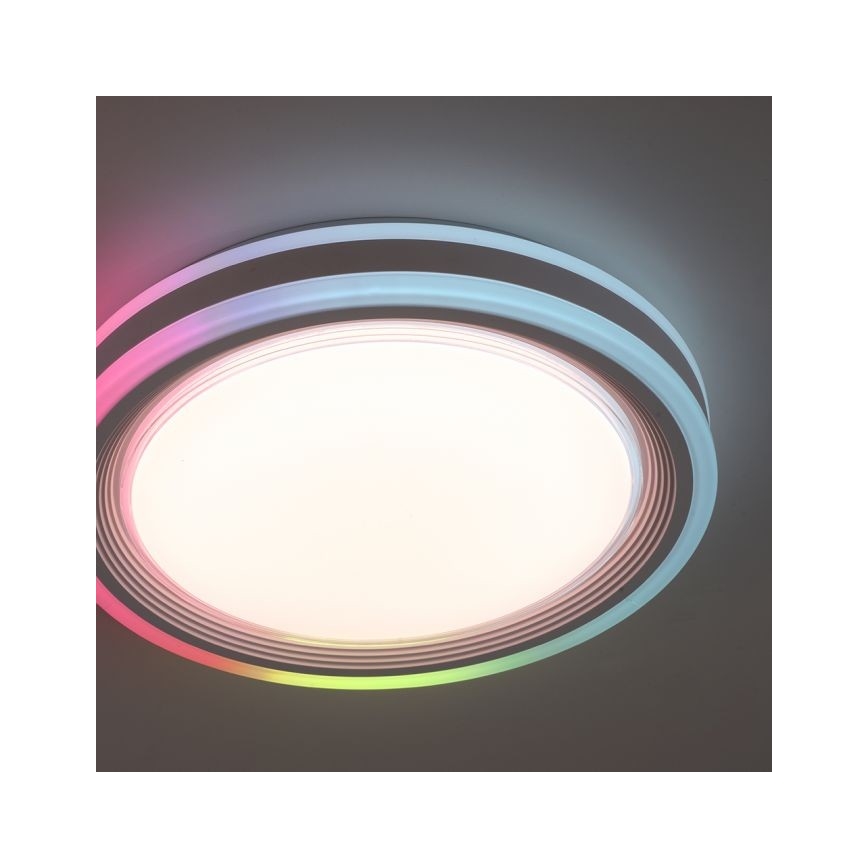 Leuchten Direkt 15152-16 - LED RGBW Hämardatav laevalgusti SPHERIC LED/18W/230V + kaugjuhtimispult