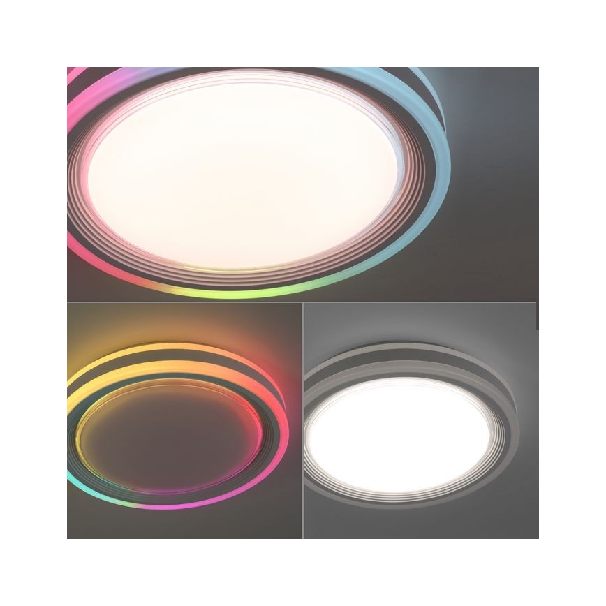 Leuchten Direkt 15152-16 - LED RGBW Hämardatav laevalgusti SPHERIC LED/18W/230V + kaugjuhtimispult