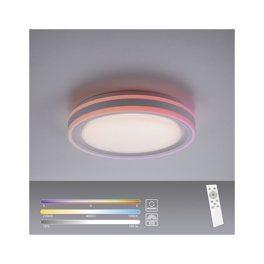 Leuchten Direkt 15152-16 - LED RGBW Hämardatav laevalgusti SPHERIC LED/18W/230V + kaugjuhtimispult