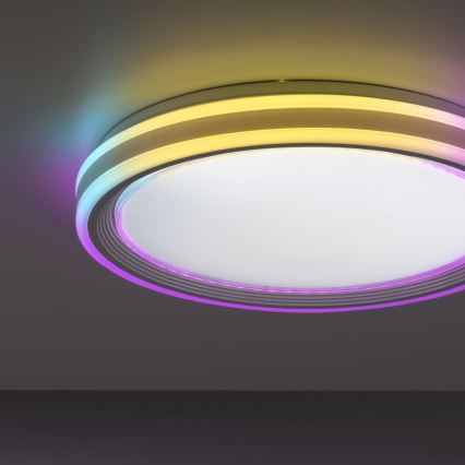 Leuchten Direkt 15154-16-LED RGB Hämardatav laevalgusti EDGING LED/39W/230V+kaugjuhtimispult