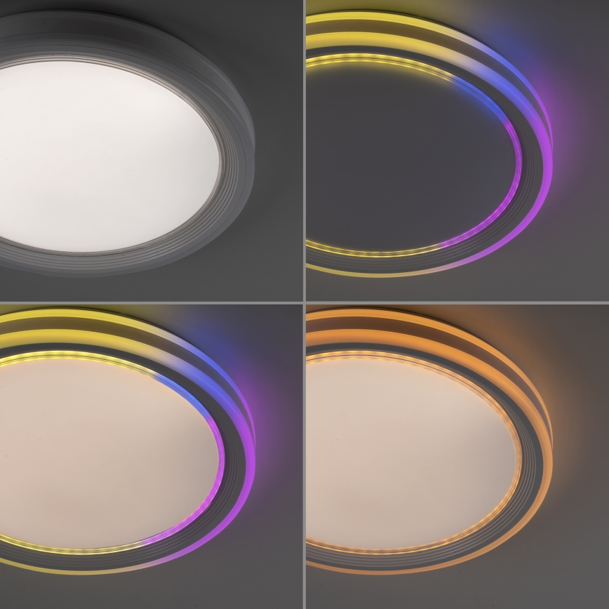 Leuchten Direkt 15154-16-LED RGB Hämardatav laevalgusti EDGING LED/39W/230V+kaugjuhtimispult