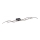 Leuchten Direkt 15167-18-LED Pinnapealne lühter WAWE 2×LED/12,5 W/230 V + LED/17 W must