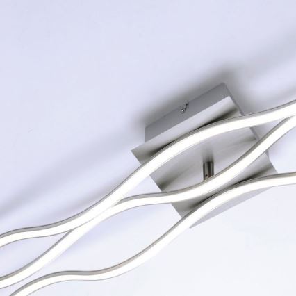 Leuchten Direkt 15167-55 - LED pinnapealne laelamp WAWE 2xLED/12,5W/230V+LED/17W mattkroom