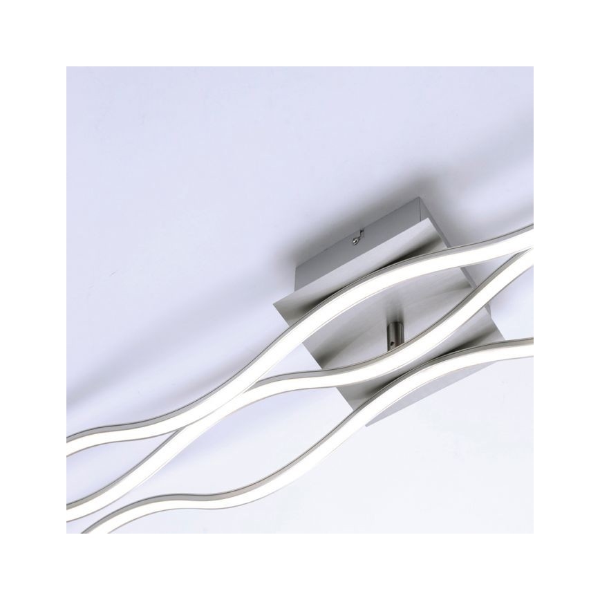 Leuchten Direkt 15167-55 - LED pinnapealne laelamp WAWE 2xLED/12,5W/230V+LED/17W mattkroom