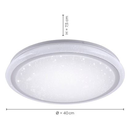 Leuchten Direkt 15220-16 - LED RGB Hämardatav laevalgusti LUISA LED/28W/230V + Pult