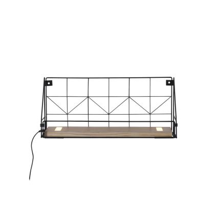 Leuchten Direkt 15277-18 - Shelf koos LED valgustusega BOARD 2xLED/1,75W/230V 45 cm eukalüpt