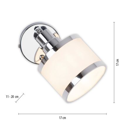 Leuchten Direkt 15371-17 - Kohtvalgusti seinale ACCOR 1xE14/25W/230V