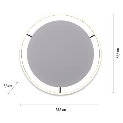 Leuchten Direkt 15392-13 - LED hämardatav laevalgusti RITUS LED/28W/230V must