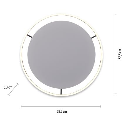 Leuchten Direkt 15392-13 - LED Hämardatav laevalgusti RITUS LED/30W/230V must