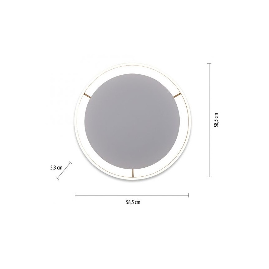 Leuchten Direkt 15392-60 - LED Hämardatav laevalgusti RITUS LED/28W/230V messing