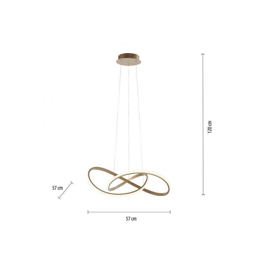 Leuchten Direkt 15402-60 - LED Hämardatav lühter MARIA LED/25W/230V