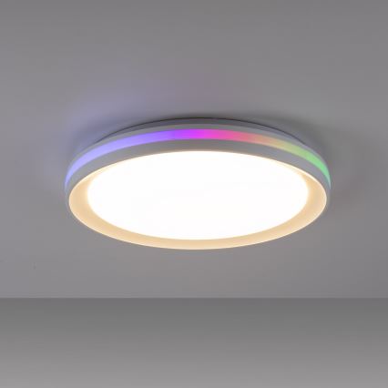 Leuchten Direkt 15544-16 - LED RGB Hämardatav laevalgusti RIBBON LED/15W/230V+kaugjuhtimispult