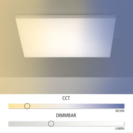 Leuchten Direkt 15552-16-LED Hämardatav laevalgusti CANVAS LED/40W/230V 2700-5000K + Pult