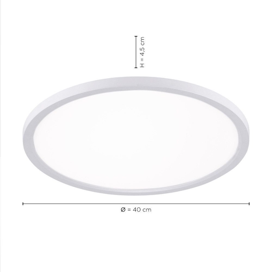 Leuchten Direkt 15571-16 - LED Hämardatav laevalgusti FLAT LED/23,5W/230V 2700-5000K + Pult