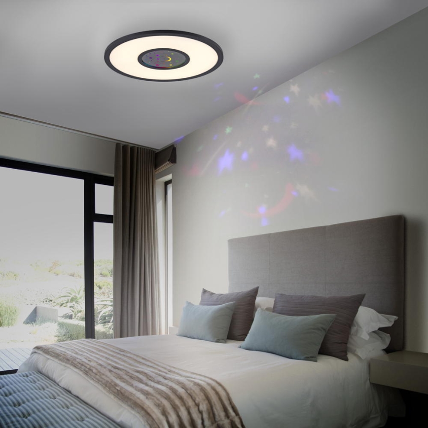 Leuchten Direkt 15572-18 - LED RGBW Hämardatav laevalgusti ASTRO LED/17,5W/230V 2700-5000K + kaugjuhtimispult