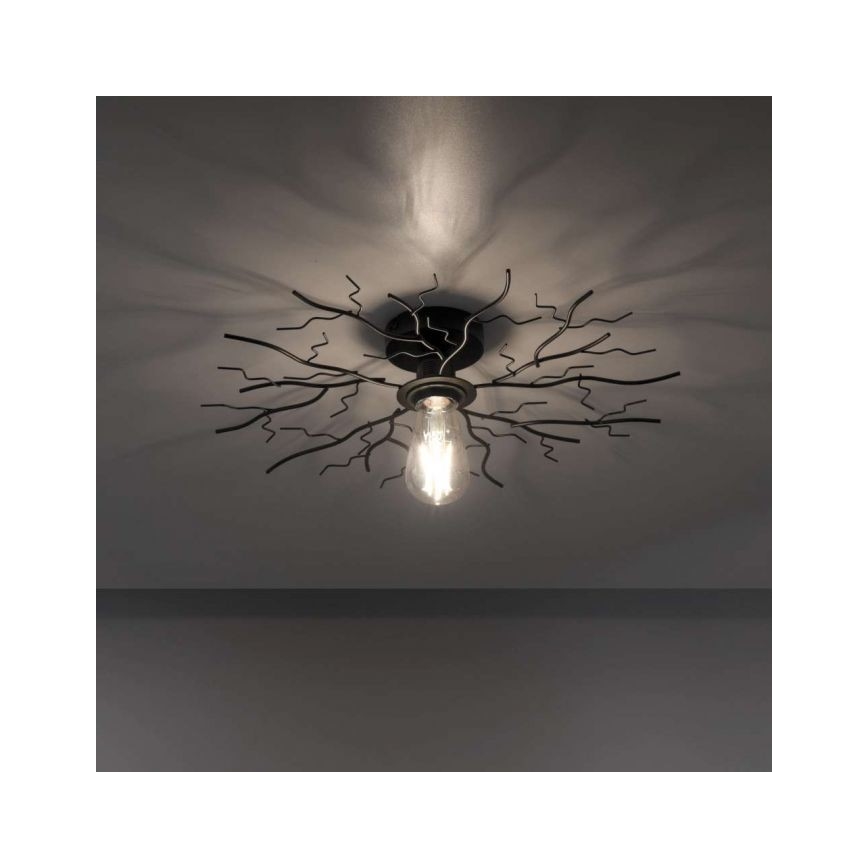 Leuchten Direkt 15638-18 - Pinnale kinnitatav lühter LIMB 1xE27/40W/230V must