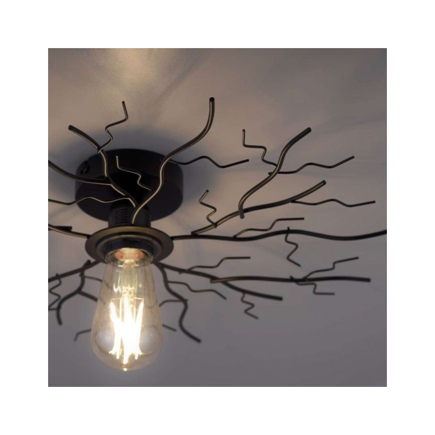 Leuchten Direkt 15638-18 - Pinnale kinnitatav lühter LIMB 1xE27/40W/230V must