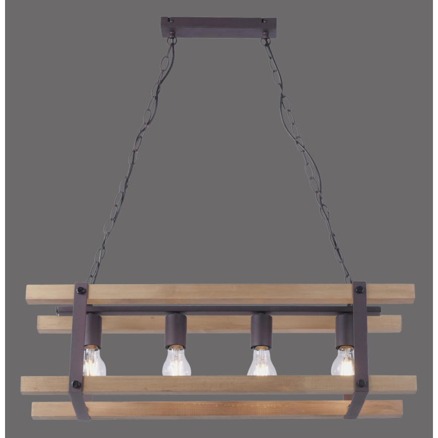 Leuchten Direkt 15684-79 - Lühter EDITH 4xE27/60W/230V mänd