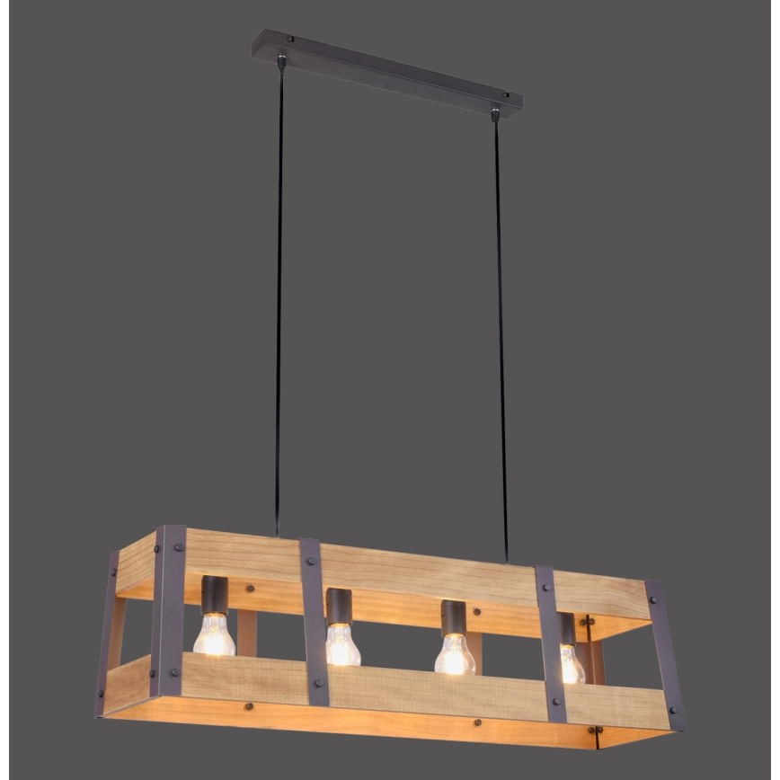 Leuchten Direkt 15721-79 - Lühter CRATE 4xE27/60W/230V