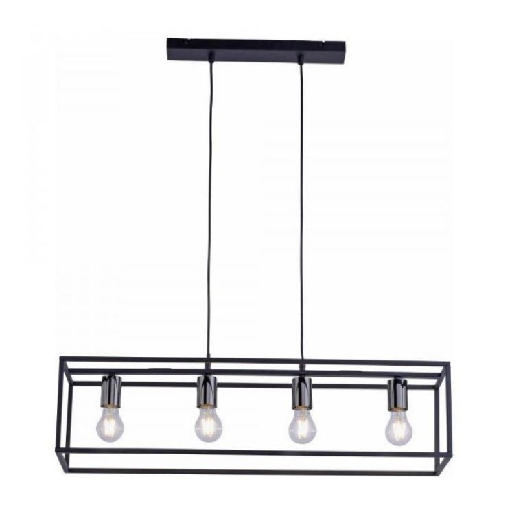 Leuchten Direkt 15854-18 - Lühter FABIO 4xE27/60W/230V